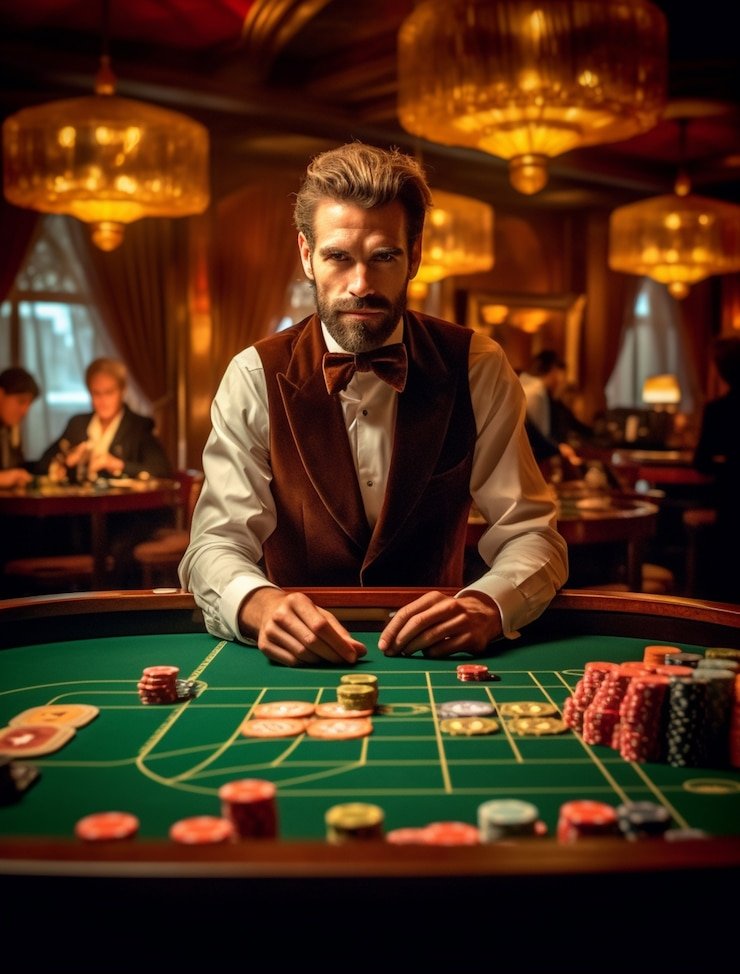 Studio dealer langsung baccarat tanpa komisi warungjackpot dengan multi-kamera HD